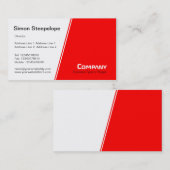 Steep Slope - wit en rood Visitekaartje (Voorkant / Achterkant)