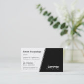 Steep Slope - wit en zwart Visitekaartje (Staand voorkant)