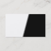 Steep Slope - wit en zwart Visitekaartje (Achterkant)