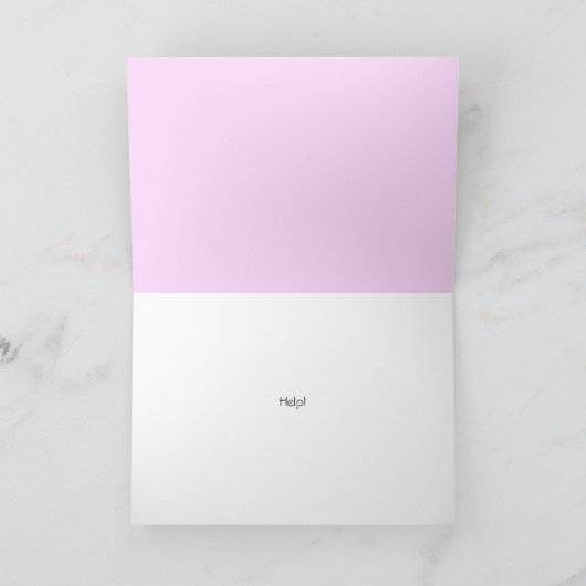 Steeping "Ik haat het echt om je lastig te vallen" Kaart (Binnen)