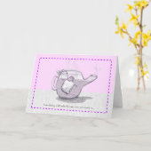 Steeping "Ik was steil in heet water" Dank Kaart (Gele Bloem)