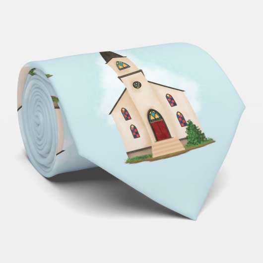 Steeple Church Stropdas (Opgerold)