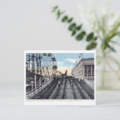 Steeplechase, Coney Island, Vintage van New York Briefkaart (Staand voorkant)