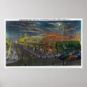 Steeplechase Park Surf Ave to Broadway op Poster (Voorkant)