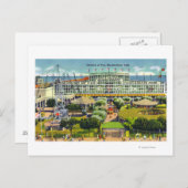 Steeplechase Park Uitzicht Pavilion of Fun Briefkaart (Voorkant / Achterkant)