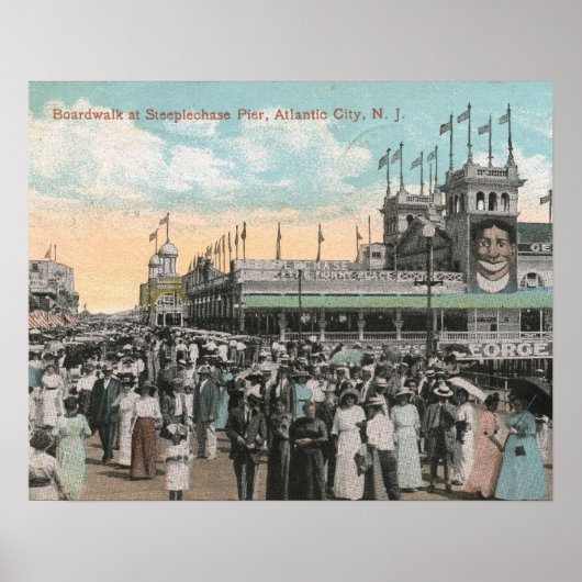 Steeplechase Pier, Atlantic City 1915  Poster (Voorkant)