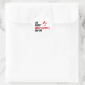 Steeplechase Race Steeplechaser Track en Field Ronde Sticker (Tas)