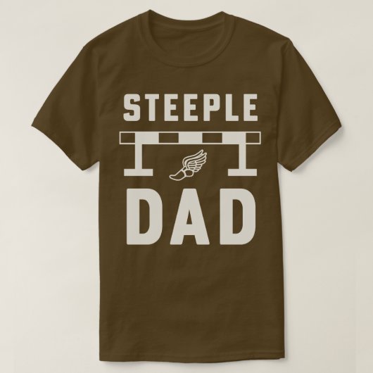 Steeplechase Runner Steeple Dad Track and Field T-shirt (Design voorkant)