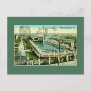 Steeplechase Swimming pool Coney Island NY Briefkaart