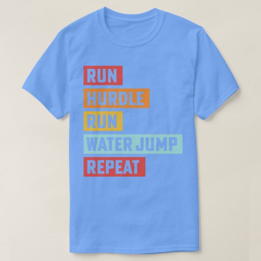 Steeplechase Track en Field Running Track Coach T-shirt (Design voorkant)