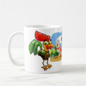 Steer en rooster op het Boerderij Koffiemok (Links)