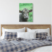 Steer Says Hallo Canvas Afdruk (Insitu (Slaapkamer))