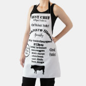 Steer Silhouette Black Best Chef Barbecue Schort (Insitu)