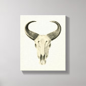 Steer Skull Canvas afdrukken (Voorkant)