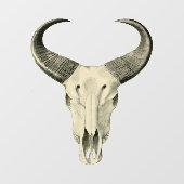 Steer Skull-ramen Raamsticker (Vel)