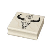 Steer Skull Rubberstempel (Stempel)