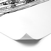 Steer uw eigen Boat Quote met Funny Elephant Poster (Hoek)