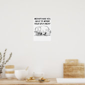 Steer uw eigen Boat Quote met Funny Elephant Poster (Keuken)