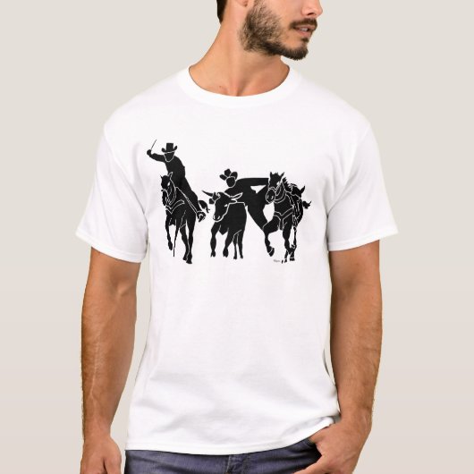 Steer Wrestling 1 T-shirt (Voorkant)