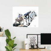 Steer Wrestling poster (Thuiskantoor)