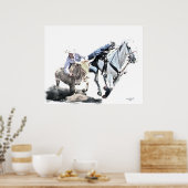 Steer Wrestling poster (Keuken)