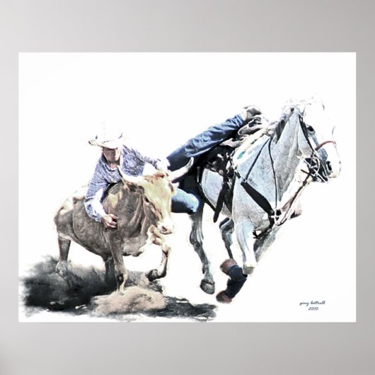 Steer Wrestling poster (Voorkant)