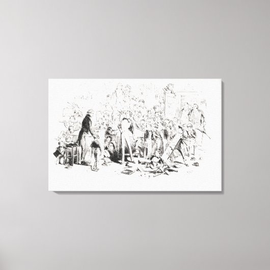 Steerforth en Mr. Mell Canvas Afdruk (Voorkant)