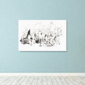 Steerforth en Mr. Mell Canvas Afdruk (Insitu (Houten vloer))