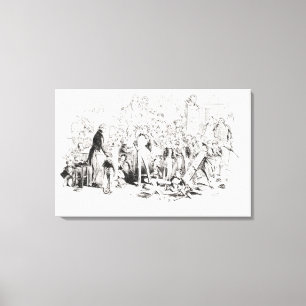 Steerforth en Mr. Mell Canvas Afdruk
