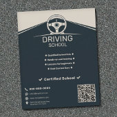 Steering Wheel - Driving School Flyer