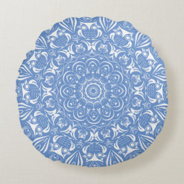 Steeuwuil mandala rond kussen
