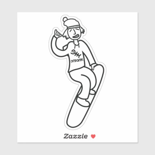 Steezy Boarder Sticker (Vel)