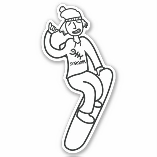Steezy Boarder Sticker (Voorkant)
