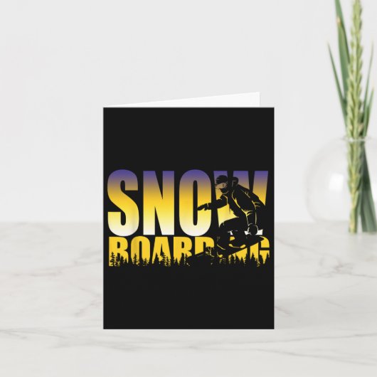 Steezy Snowboarden Gnarly Gift Kaart (Voorkant)