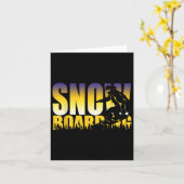 Steezy Snowboarden Gnarly Gift Kaart (Gele Bloem)