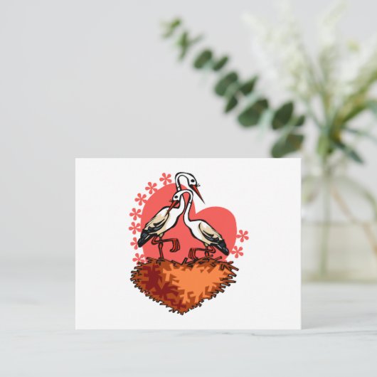 Stefan en Stefanie Stork Briefkaart (Staand voorkant)