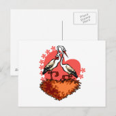 Stefan en Stefanie Stork Briefkaart (Voorkant / Achterkant)