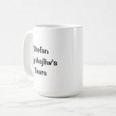 Stefan Mychajliw's tranen Koffiemok (Voorkant links)