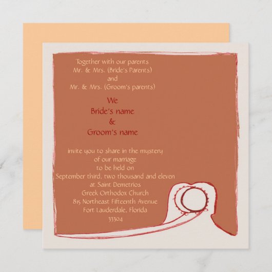 Stefana Sillouette Kaart (Voorkant / Achterkant)