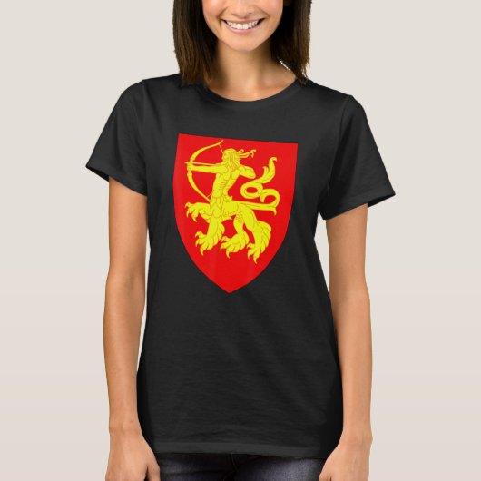 Stefanus van Blois wapen koning van Engeland T-shirt (Voorkant)