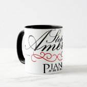 Stefenie Amerson Piano Coffee Mok (Voorkant links)