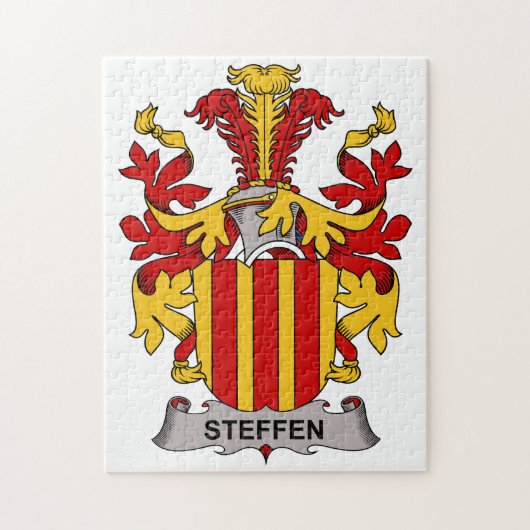 Steffen Family Crest Legpuzzel (Verticaal)