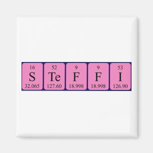 Steffi periodieke table name magnet