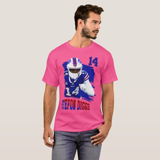 Stefon Diggs 14 T-shirt (Voorkant volledig)