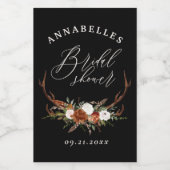 Steg bijtachtig botanisch vrijgezellenfeest wijn etiket (Enkel label)