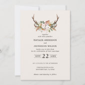 Steg blush roze florale roestachtige elegante mode kaart (Voorkant)