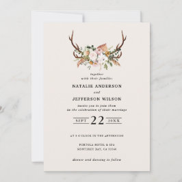 Steg blush roze florale roestachtige elegante mode kaart