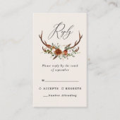 Steg roest zwarte rotsbloem met elegante bruinbrui informatiekaartje (Voorkant)