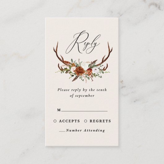 Steg roest zwarte rotsbloem met elegante bruinbrui informatiekaartje (Voorkant)