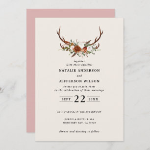 Steg Roestterracotta floral rustige moderne Kaart